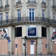 Closed shops in central Paris.